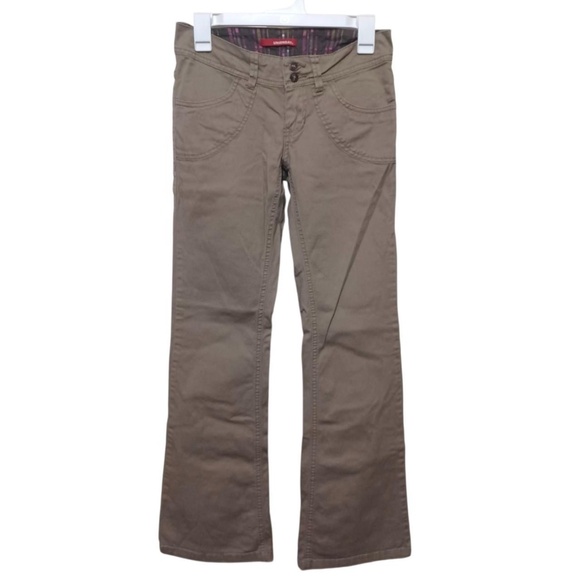 tan union bay low rise flare pants - Picture 1 of 4